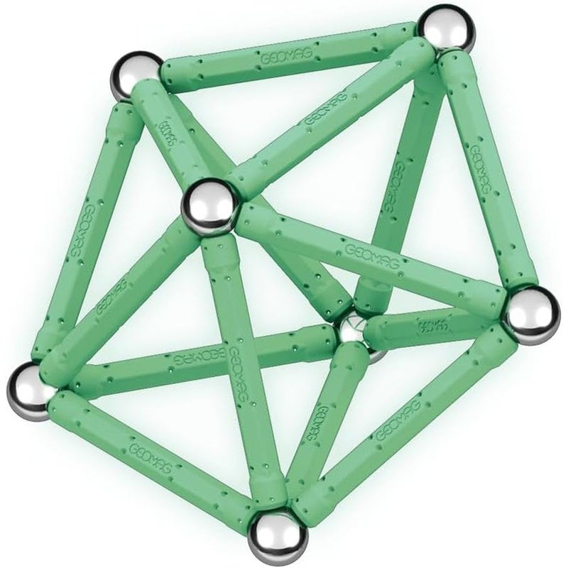 Geomag - Educational Natural Glow In The Dark Magnetic Rods 60 Pieces - 338 - Image 2